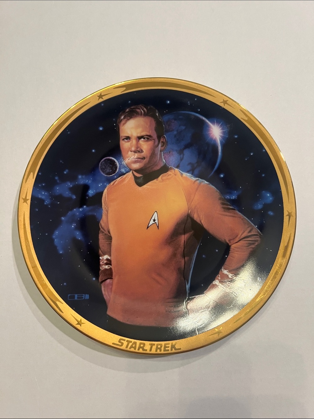 Star Trek 25th Anniversary-Captain Kirk- Collectible Plate No 1507C